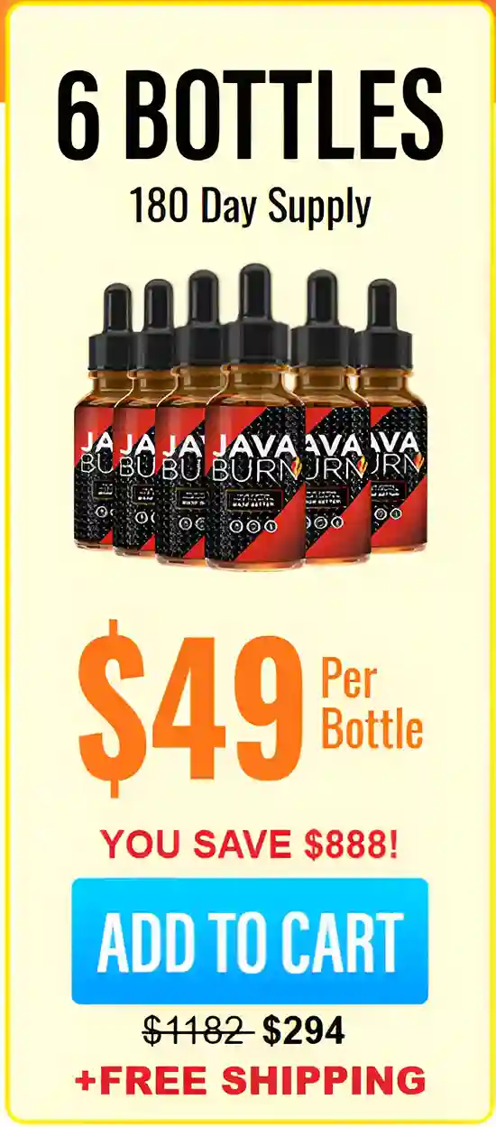 Java Burn 6 bottle pricing
